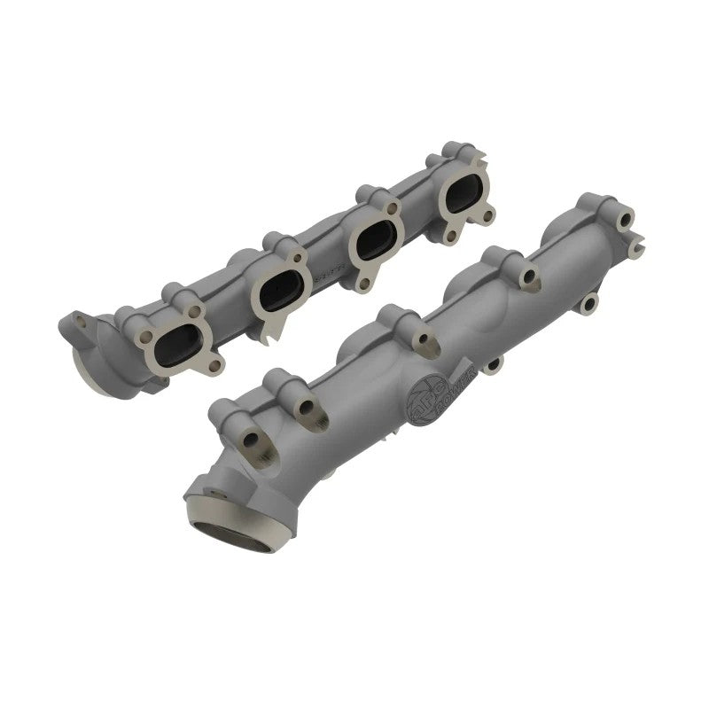 Cast ductile iron aFe Power BladeRunner exhaust manifolds for 2019-2024 Ram 1500 with 5.7L HEMI engine