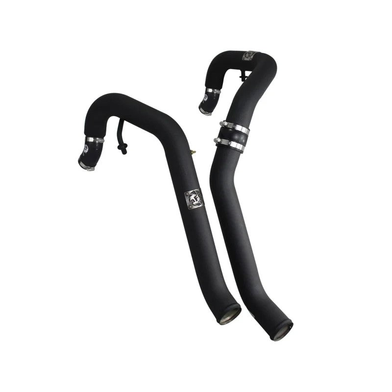 aFe Power BladeRunner 2.5-inch intercooler inlet tubes and 5-ply silicone couplings for 2011-2014 Ford F-150 3.5L