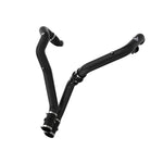 aFe POWER BladeRunner wrinkle black aluminum hot side intercooler tubes with blue silicone couplings and metal clamps