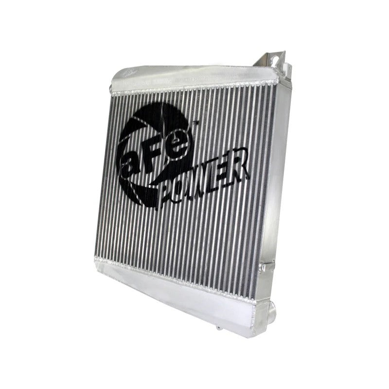 aFe Power BladeRunner aluminum bar and plate intercooler with TIG-welded end tanks for 2008-2010 Ford 6.4L Power Stroke.