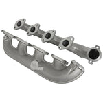 aFe BladeRunner cast ductile iron exhaust manifolds for Ford 6.0L Power Stroke with included mounting hardware