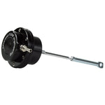 Black anodized CNC T6061 billet aluminum aFe BladeRunner turbocharger wastegate actuator with locking jam nut.