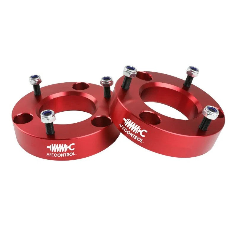 aFe CONTROL 2.0" Front Leveling Kit for Select 2007-2024 Chevrolet/GMC 1500/2500 - Red