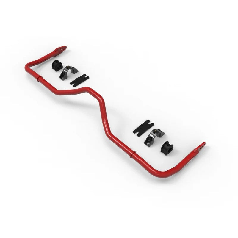 aFe CONTROL 32mm black adjustable rear sway bar with 6061-T6 aluminum brackets for Toyota Land Cruiser and 4Runner.