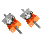 aFe Control PFADT Series orange polyurethane engine mount set with nickel plated brackets for 1997-2013 Corvette