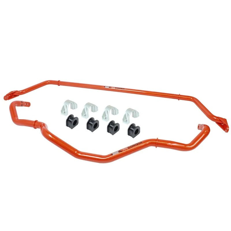 aFe Control tangerine orange sway bar set with 6061-T6 aluminum brackets and polyurethane bushings for Gen 6 Camaro