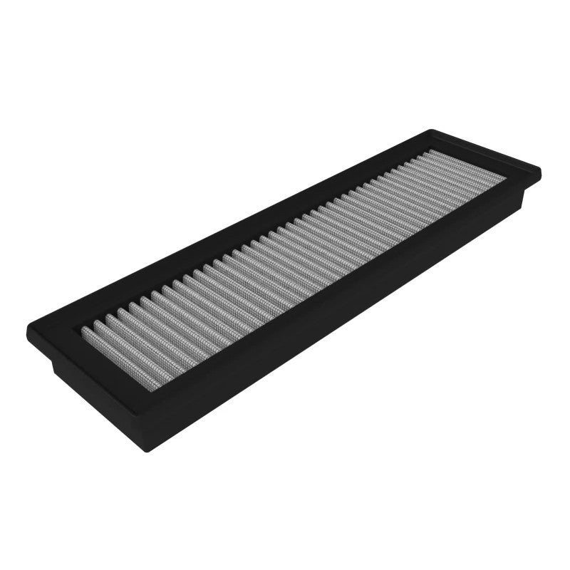 aFe Magnum FLOW Pro DRY S flat panel air filter with white synthetic media and black polyurethane frame
