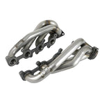 aFe Power Twisted Steel 304 stainless steel headers for 2015-2025 Ford F-150 5.0L featuring mitered collectors.