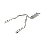 aFe Gemini XV 3-inch 304 stainless steel cat-back exhaust system with electronic valve and dual 5-inch polished tips.