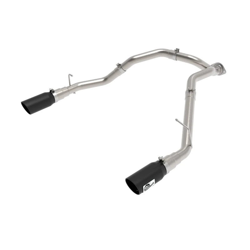 aFe Large Bore-HD 3-inch stainless steel DPF-back exhaust with dual 5-inch black tips for 2020-2023 Ram 1500