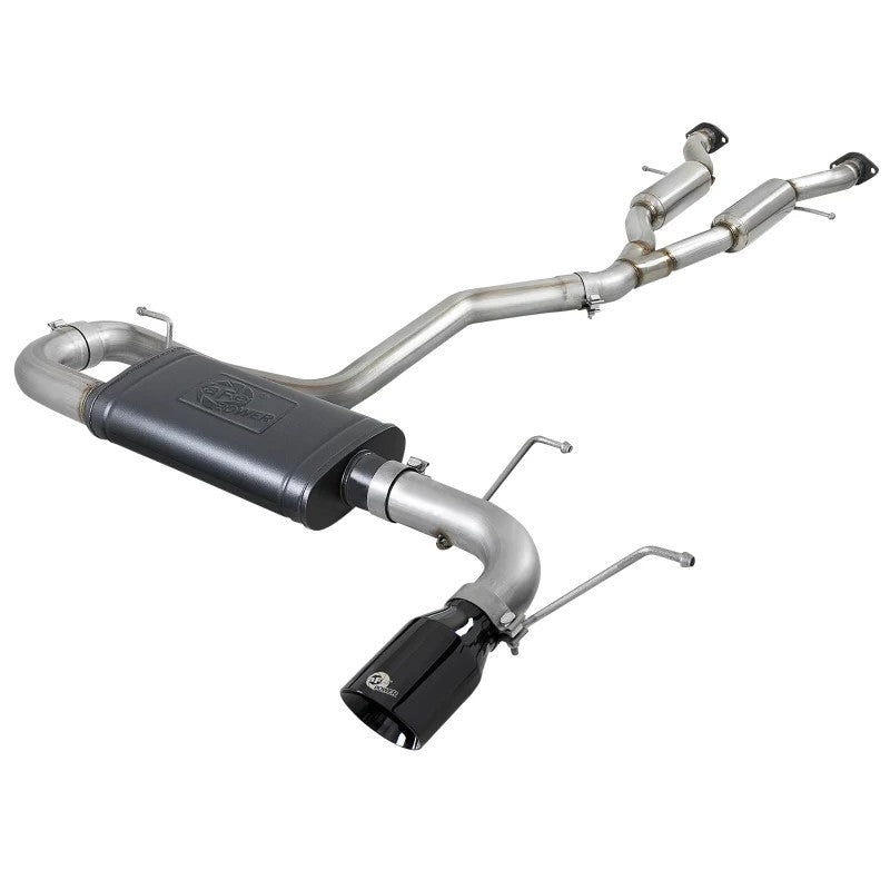 aFe MACH Force-XP 304 stainless steel cat-back exhaust system with black tips for Jeep Grand Cherokee WK2