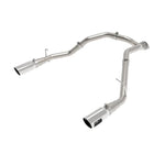 aFe Large Bore-HD 3 inch 409 stainless steel DPF-back exhaust with dual 5 inch polished tips for 2020-2023 Ram 1500.
