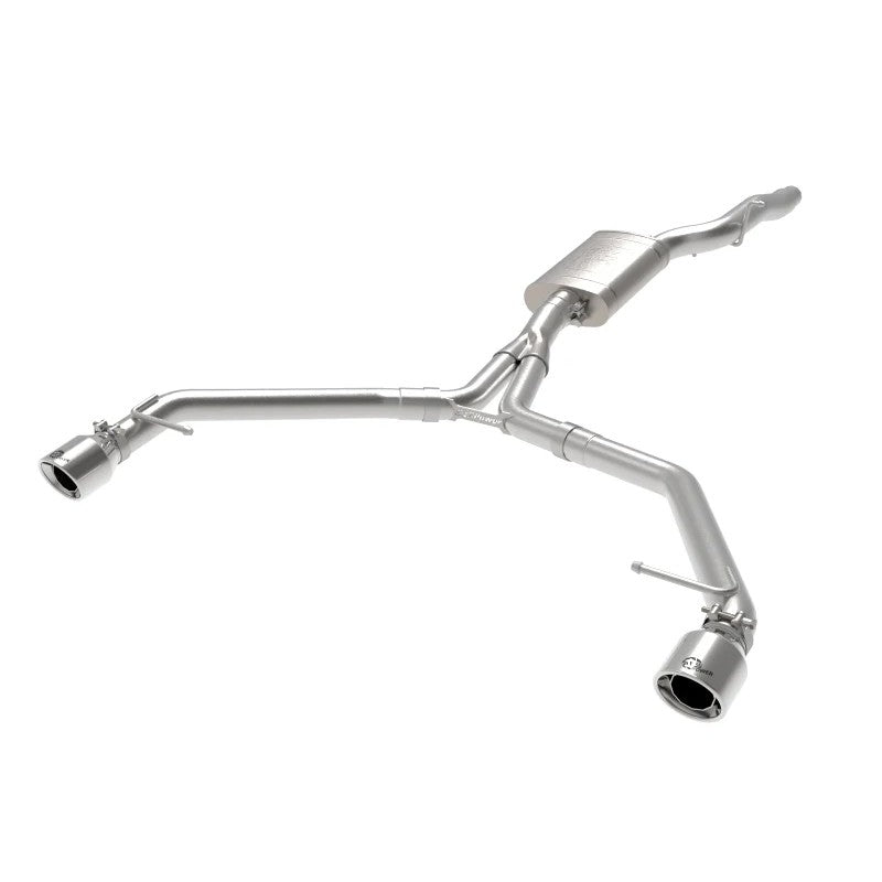 aFe MACH Force-Xp 304 stainless steel axle-back exhaust system with dual 4-inch polished tips for 2013-2016 Audi allroad