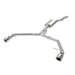 aFe MACH Force-Xp 304 stainless steel axle-back exhaust system with dual 4-inch polished tips for 2013-2016 Audi allroad