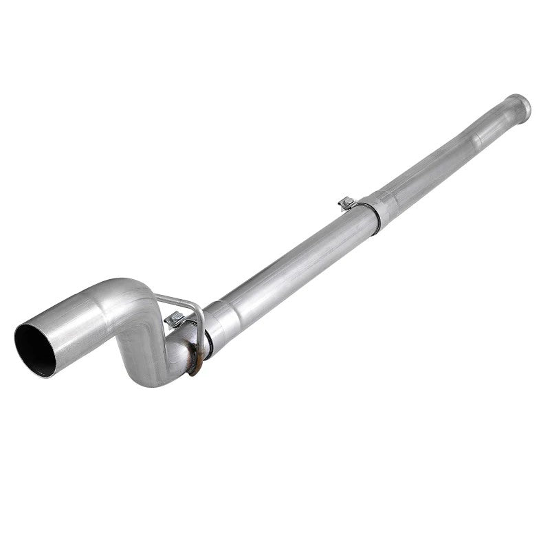aFe POWER MACH Force-Xp 2.5-inch 409 stainless steel mid-pipe with resonator delete and bayonet hangers for Jeep Wrangler JL.
