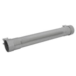 aFe MACH Force-Xp 409 stainless steel muffler pipe with 2.5 inch inlet and outlet and included band clamps.