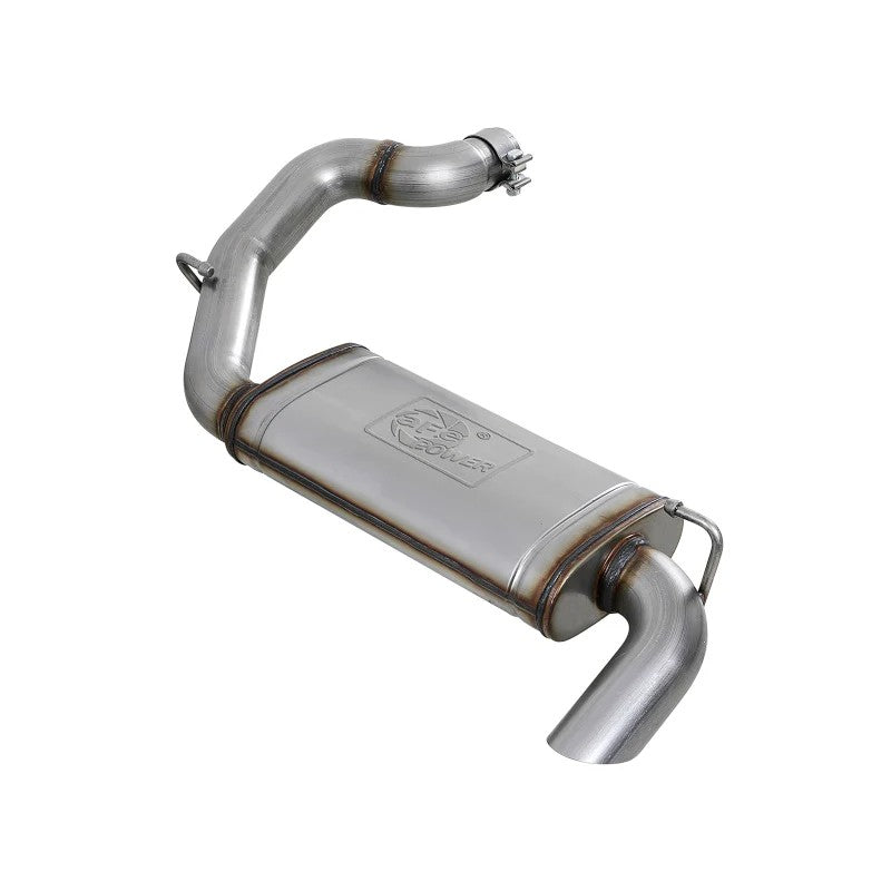 aFe POWER MACH Force-Xp Hi-Tuck 3-inch 409 stainless steel axle-back exhaust system for Jeep Wrangler JL.