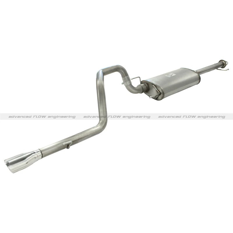 aFe Power MachFORCE XP cat-back exhaust with polished oval tip and 409 stainless steel tubing for Lexus GX470.
