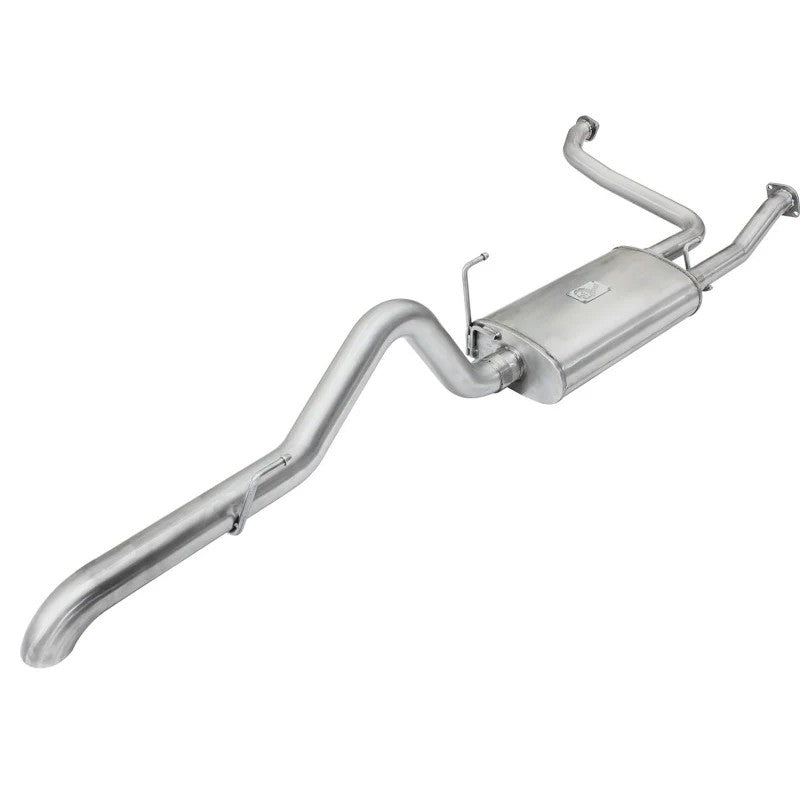aFe Power MACHForce XP 409 stainless steel cat-back exhaust system with muffler and Hi-Tuck tip for Nissan Xterra V6.