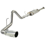 aFe POWER MACHForce XP 3-inch 409 stainless steel cat-back exhaust system with polished tip for Toyota Tundra.