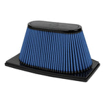 aFe Magnum FLOW PRO 5R inverted air filter with blue oiled cotton media and black polyurethane seals