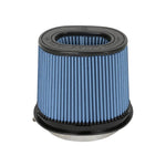 aFe Power Magnum FLOW Pro 5R replacement air filter featuring blue oiled media and a black polyurethane frame.