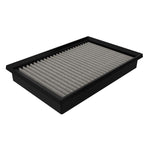 aFe Power Magnum FLOW Pro Dry S air filter featuring blue synthetic media and a black polyurethane frame.