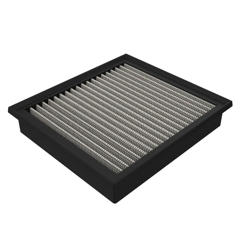 aFe Power Magnum FLOW Pro Dry S non-oiled performance air filter with blue synthetic media and black polyurethane frame.