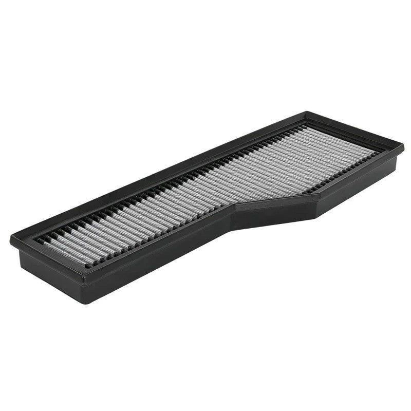 aFe Power Magnum FLOW Pro DRY S synthetic replacement air filter with black polyurethane frame for Porsche 911.