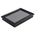 aFe Power Magnum FLOW Pro DRY S 31-10271 air filter with black polyurethane frame and white non-oiled synthetic media.