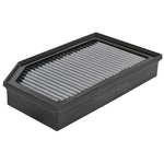 aFe Magnum FLOW Pro DRY S oil-free replacement air filter with blue synthetic media and black polyurethane frame