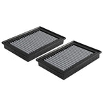 aFe Power Pro DRY S replacement air filters (pair) featuring blue non-oiled synthetic media and black urethane frames