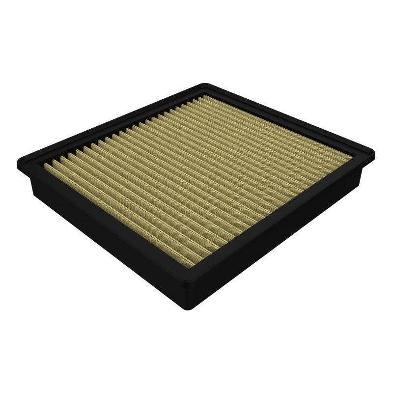 aFe Magnum FLOW Pro GUARD 7 performance air filter with seven layers of washable media and a black polyurethane frame.