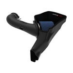 aFe Power Magnum FORCE Stage-2 Cold Air Intake with blue Pro 5R filter and black XLPE housing for Ford Mustang