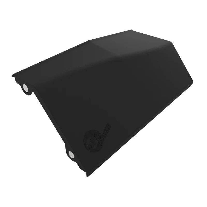 Black injection molded ABS aFe Magnum FORCE Stage-2 magnetic intake cover for 2019-2021 RAM 1500.