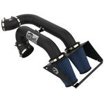 aFe Magnum FORCE Stage-2 intake with dual Pro 5R filters and wrinkle-black aluminum tubes for 2015-2025 Ford F-150 2.7L