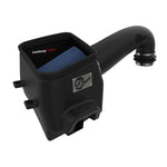 aFe Power Magnum FORCE Stage-2 cold air intake system with black XLPE housing and blue Pro 5R cone air filter.