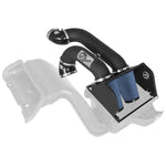 aFe Power Magnum FORCE Stage-2 intake with dual Pro 5R filters and wrinkle-black aluminum tubes for 3.5L Ford engines.