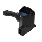 aFe Power Magnum FORCE Stage-2 cold air intake with blue Pro 5R oiled filter and black open-element housing