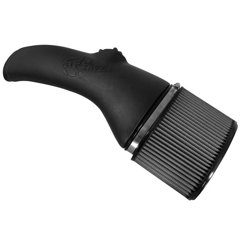 aFe Magnum FORCE Stage-2 cold air intake with black roto-molded tube and blue oil-free Pro DRY S air filter