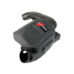 aFe Power Magnum FORCE Stage-2Si cold air intake with sealed black XLPE housing and blue Pro 5R filter for BMW X5 and X6.