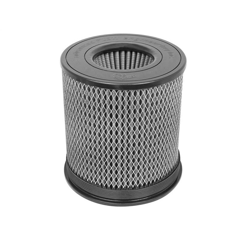 aFe Power MagnumFLOW Pro DRY S conical air filter with 6-inch flange and inverted synthetic top