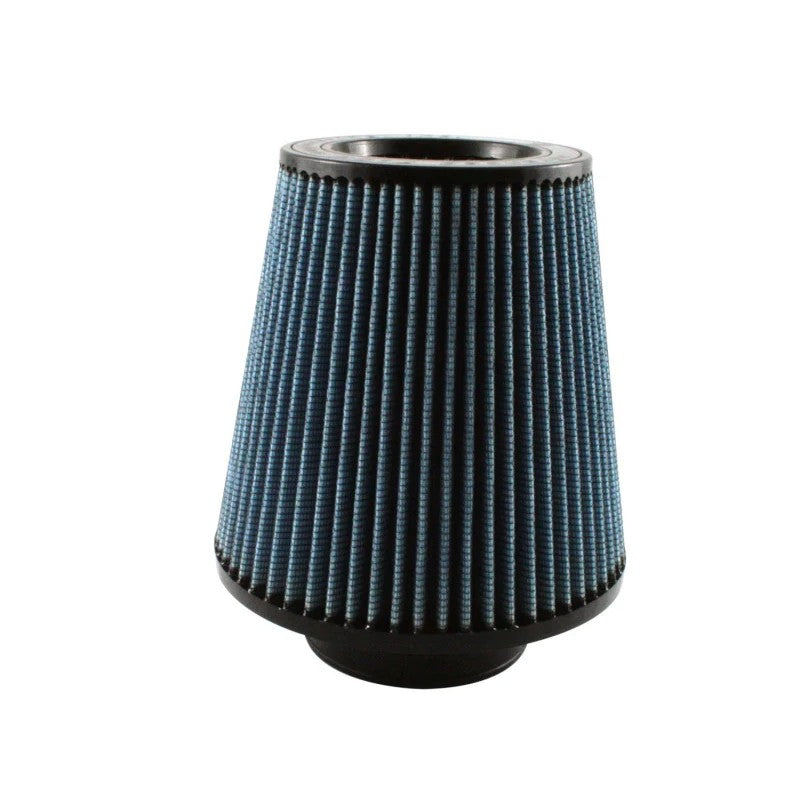 aFe Power MagnumFLOW Pro 5R oiled cotton air filter with 4-inch flange and inverted top.