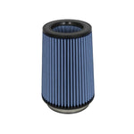 aFe Power MagnumFLOW Pro 5R oiled air filter with 5-inch flange and inverted top design.
