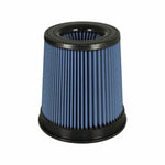 aFe Power MagnumFLOW Pro 5R conical air filter featuring blue oiled cotton gauze and a black polyurethane flange