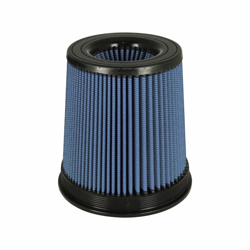 aFe Power MagnumFLOW Pro 5R conical air filter featuring blue oiled cotton gauze and a black polyurethane flange