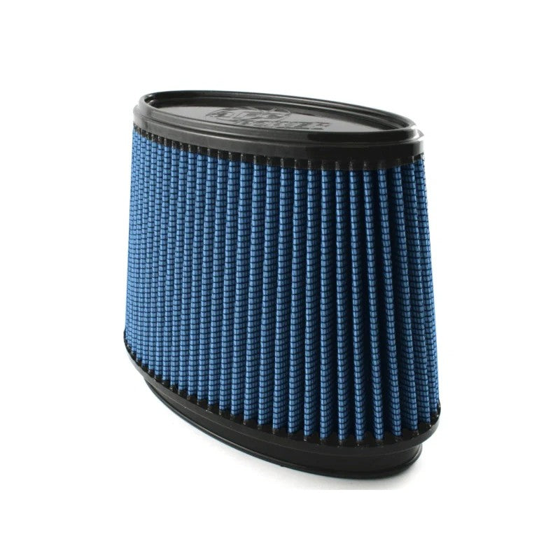 aFe Power Magnum FLOW Pro 5R oiled performance air filter 24-90061 with blue media and black polyurethane frame.