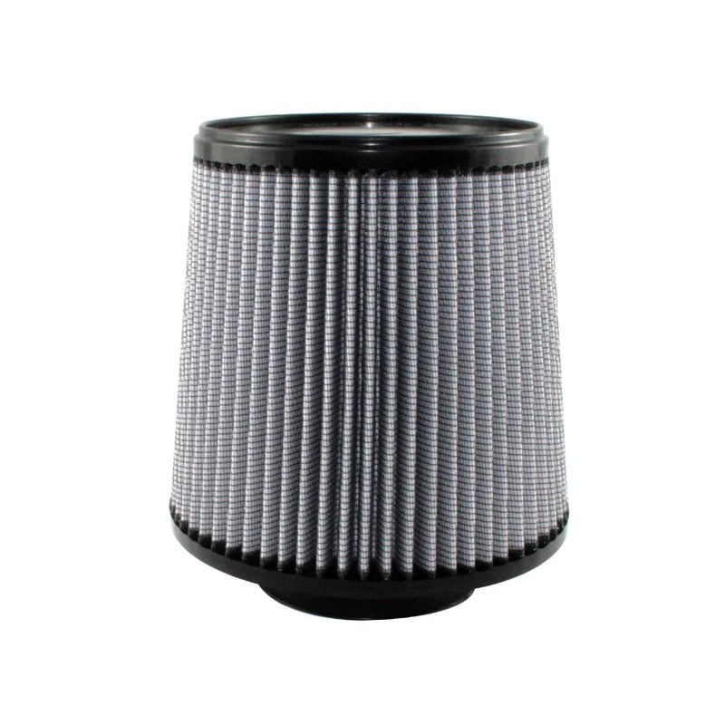 aFe MagnumFLOW Pro DRY S oil-free conical air filter with grey synthetic media and black polyurethane base.
