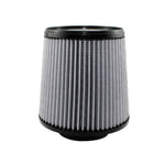 aFe MagnumFLOW Pro DRY S oil-free conical air filter with grey synthetic media and black polyurethane base.