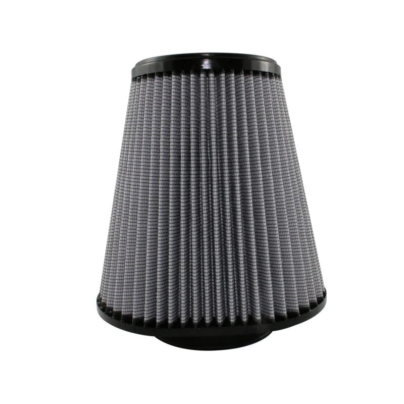 aFe Power MagnumFLOW Pro DRY S oil-free conical air filter with 4-3/8 inch flange and polyurethane base